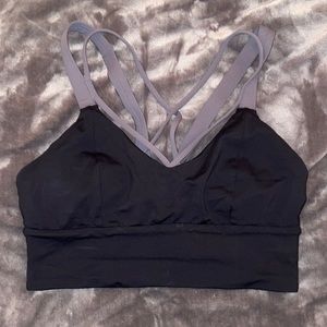 lululemon athletica Black and Gray Sports Bra